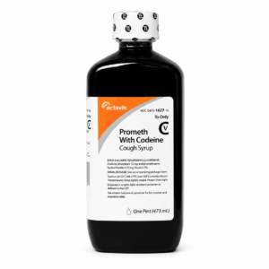 Close up of the graphic typography on a specialized prescription style dispensing bottle