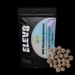 Elev8 – 200mg THC Milk Chocolate Rainbow